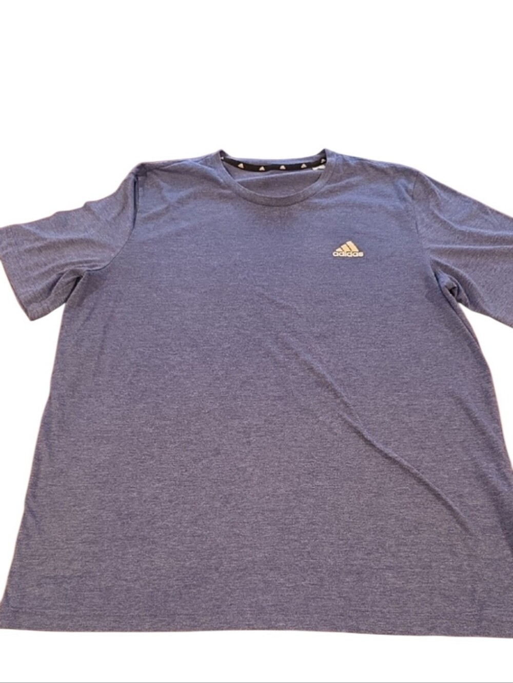 Adidas Short-Sleeve Heather Navy Athletic Tee Size L